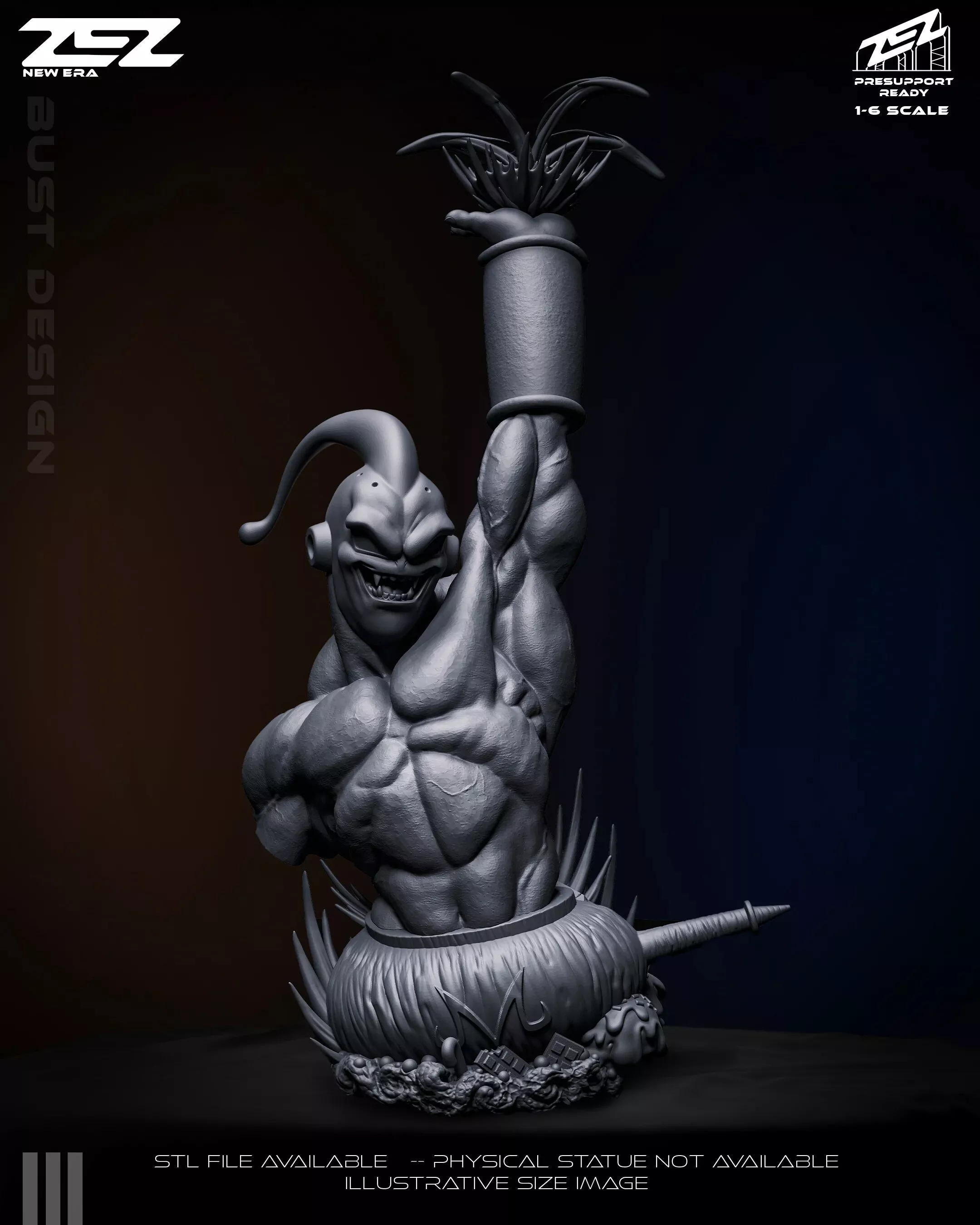 MAJIN BOO ZEZ BUST 3D print model