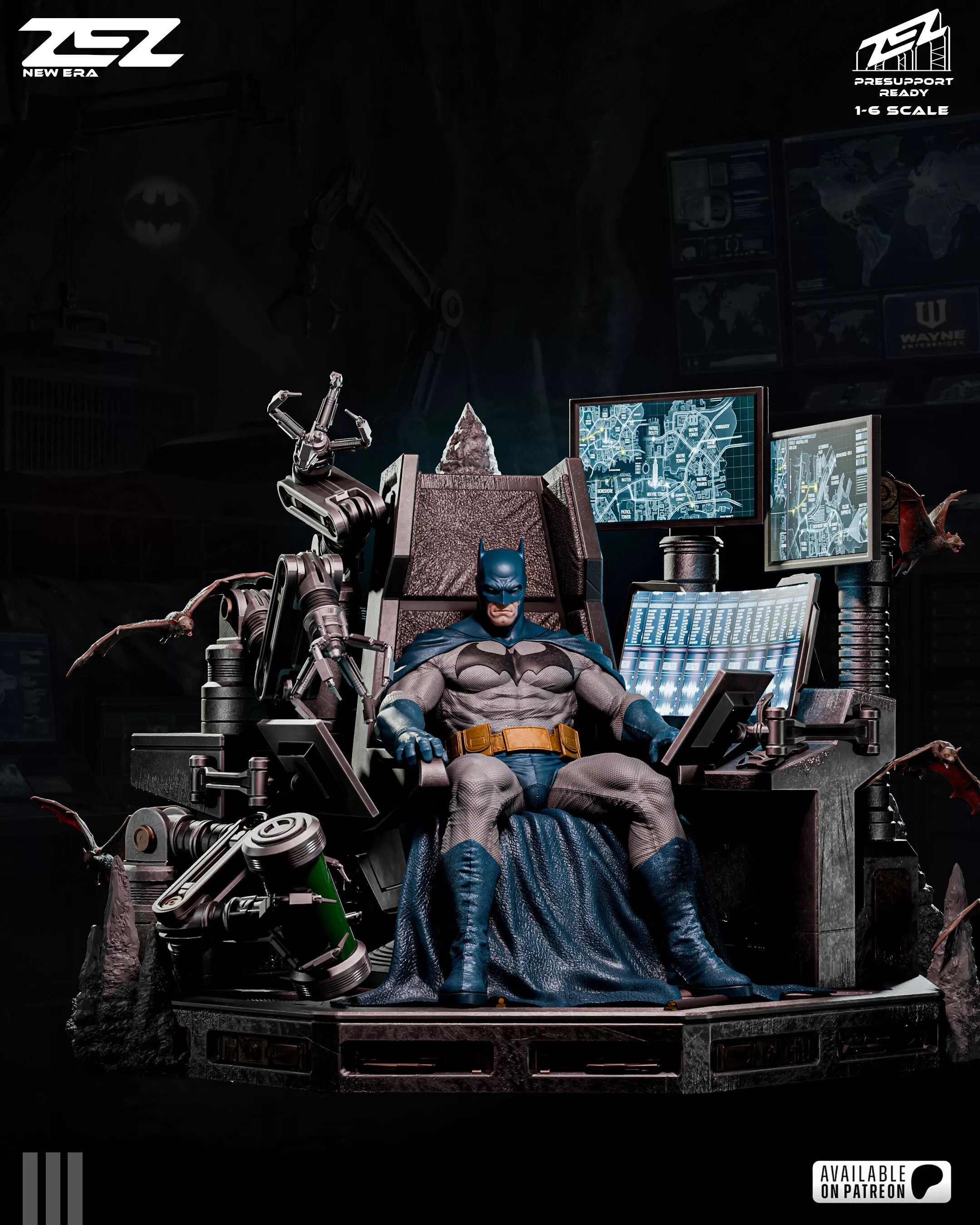 BATMAN THRONE ZEZ STL 3D print model