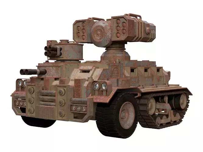 Half-track APC-1-Urban-Rusty 