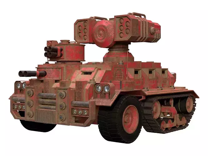 Half-track APC-1-Red-Rusty 