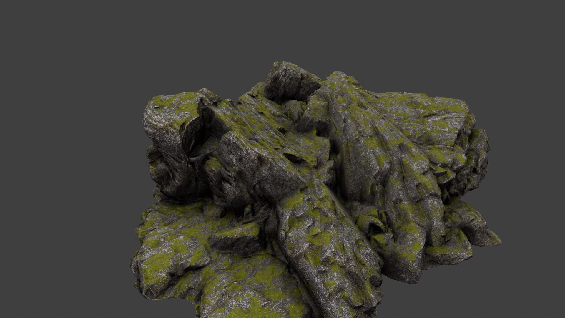 Rocks rock Low-poly 3D model_12
