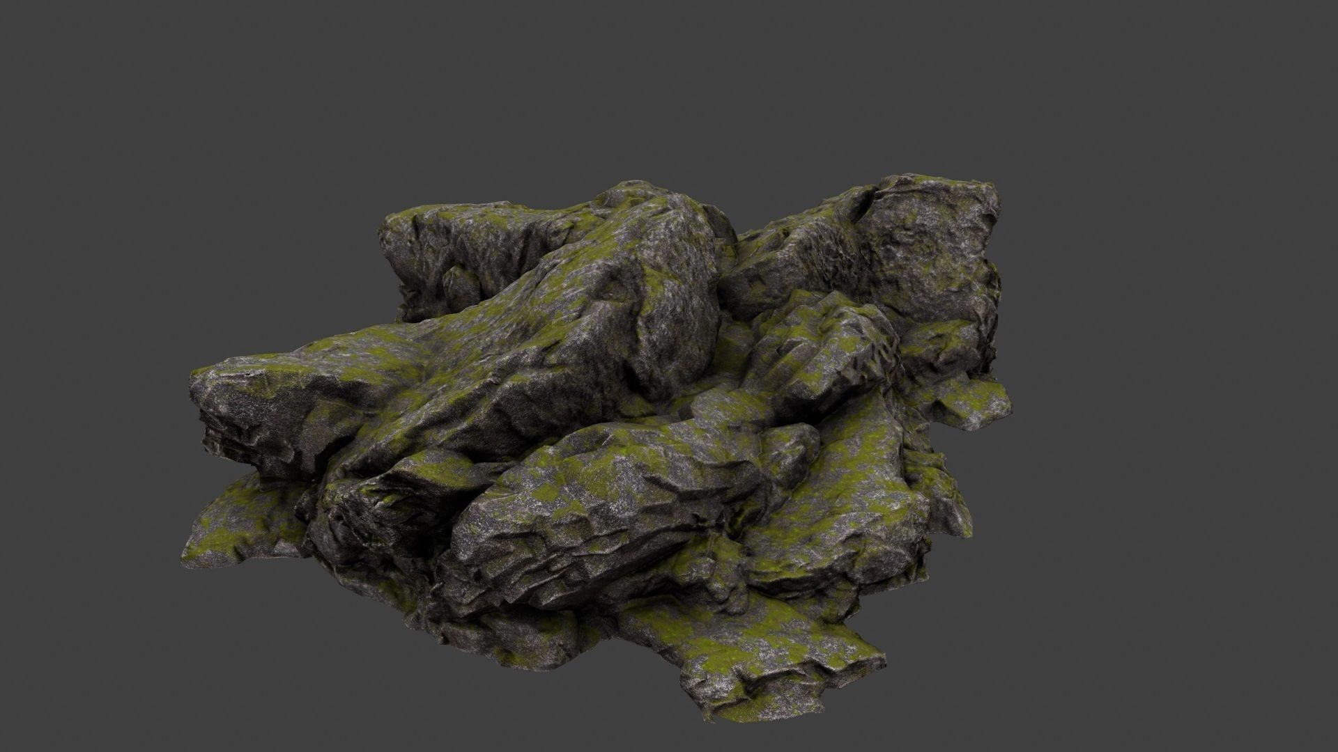 Rocks rock Low-poly 3D model_3