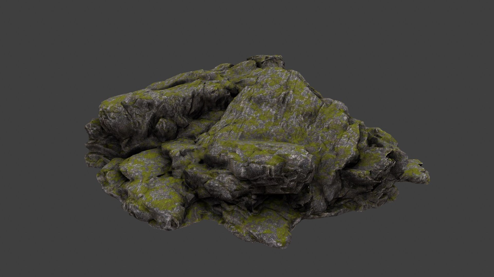 Rocks rock Low-poly 3D model_5