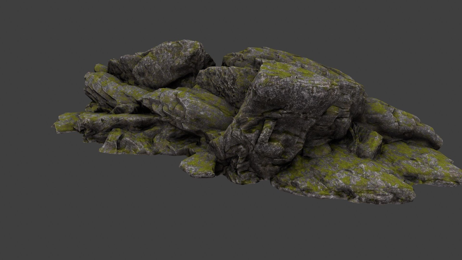 Rocks rock Low-poly 3D model_11