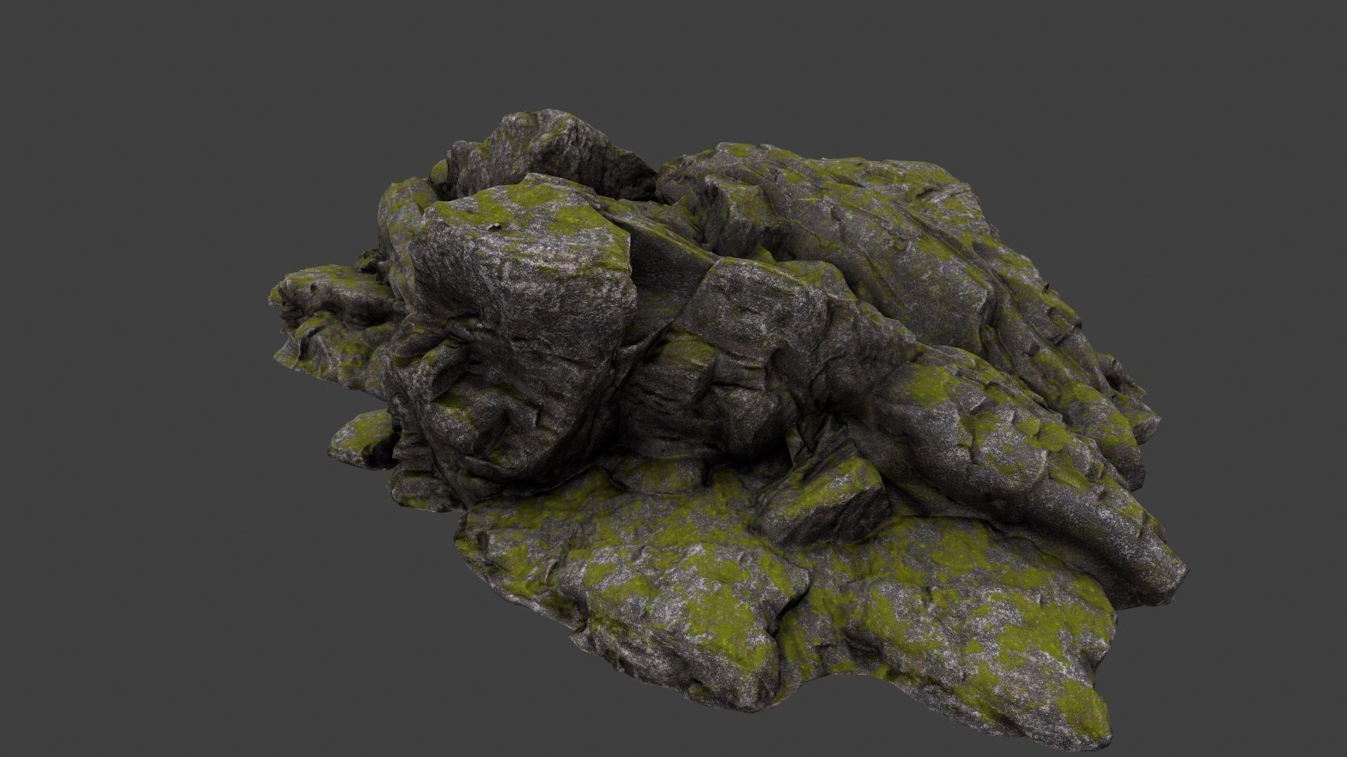 Rocks rock Low-poly 3D model_13