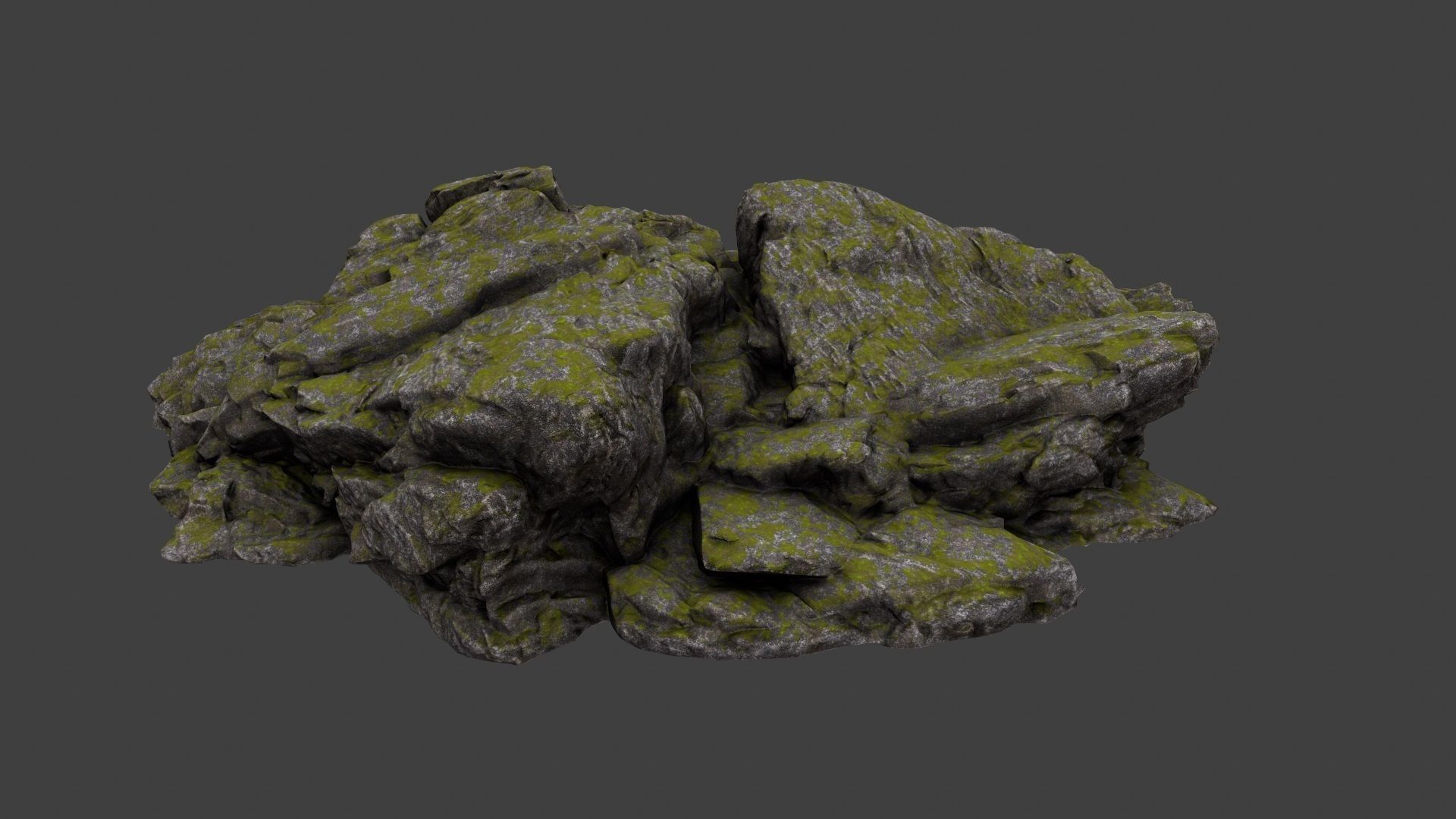 Rocks rock Low-poly 3D model_7