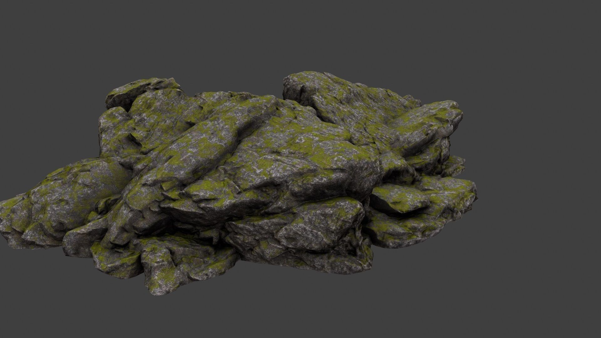 Rocks rock Low-poly 3D model_8