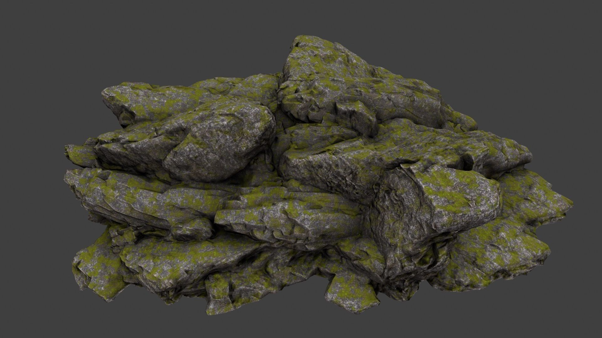 Rocks rock Low-poly 3D model_10