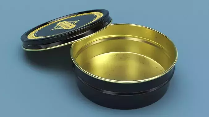 Marshallberg Premium Caviar Packaging 3D model