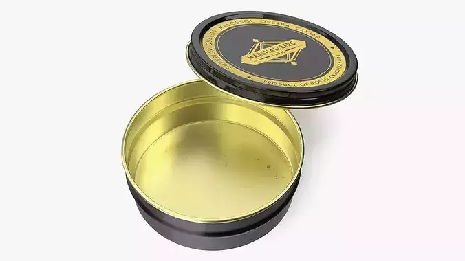 Marshallberg Premium Caviar Packaging 3D model 6