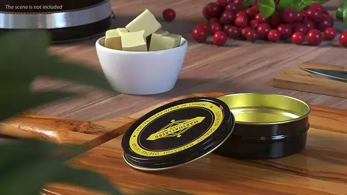 Marshallberg Premium Caviar Packaging 3D model 4