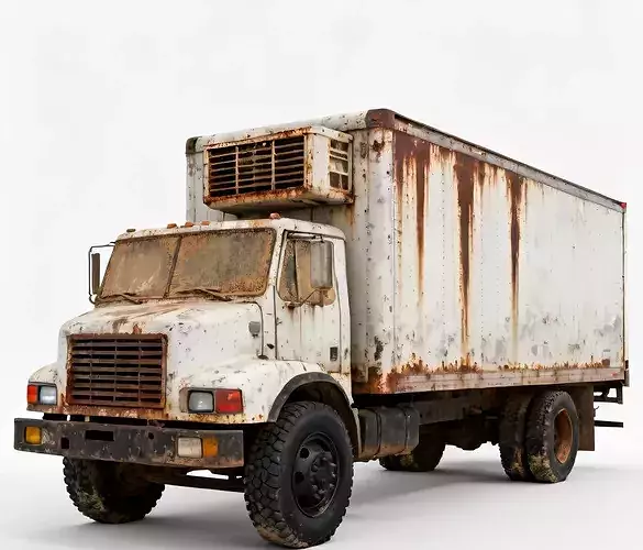 Rusted Vintage Reefer Truck