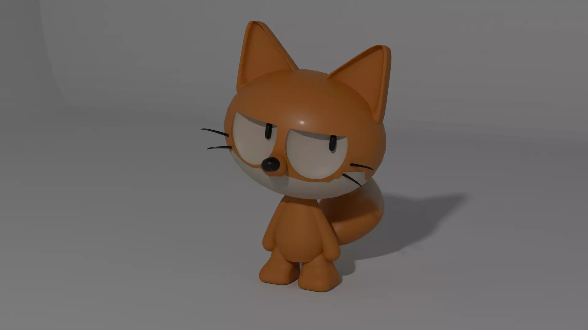 Cute Fox figure 3D Printable 3D print model