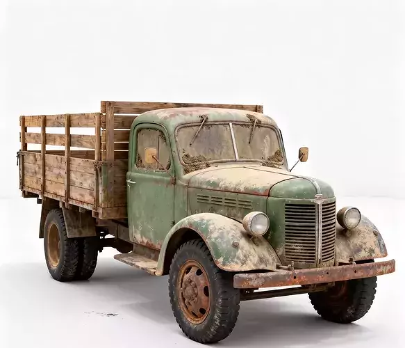 Rusted Vintage Stake Truck
