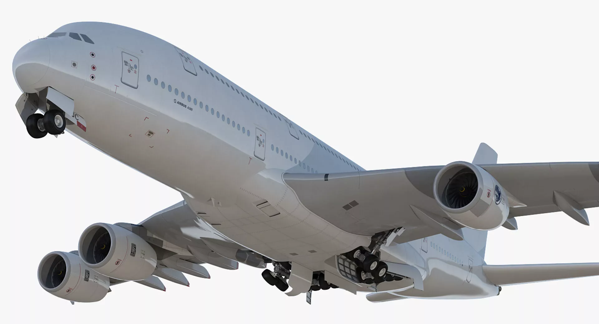 Airbus A380 900 Interior 3D model