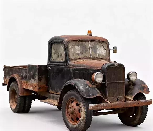 Rusted Antique Pickup Truck