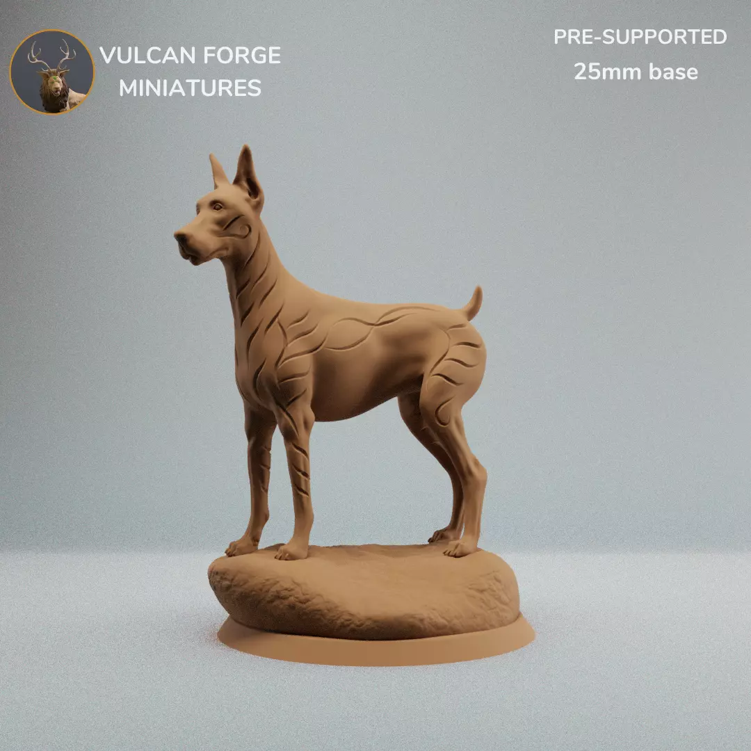 Blink dog standing 3D print model