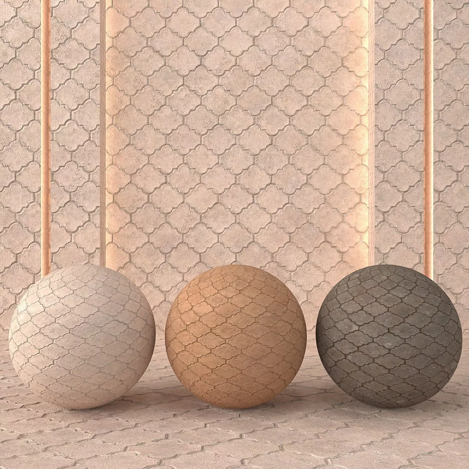 Mosaic Floor Pavers Texture