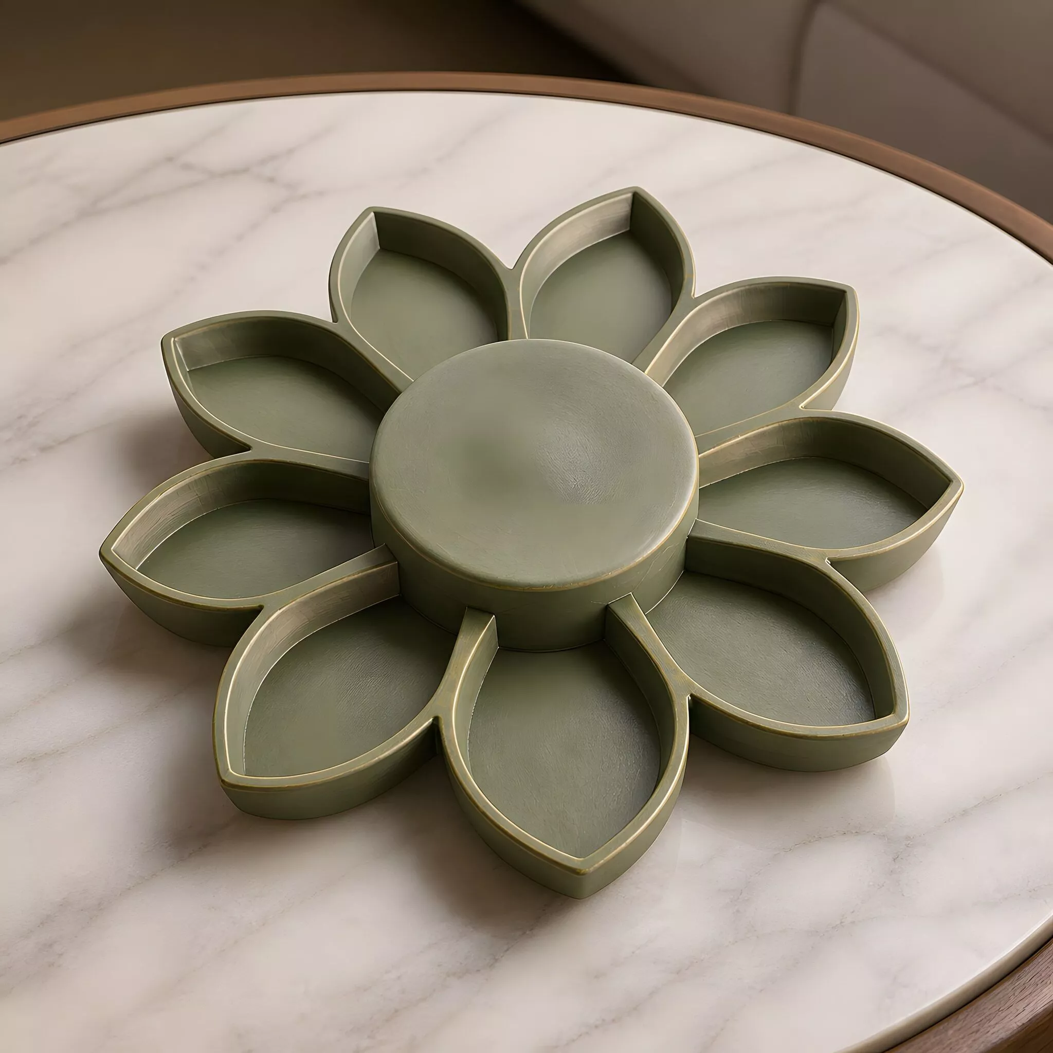 Radial Flower Centerpiece 3D Print Model 3D print model