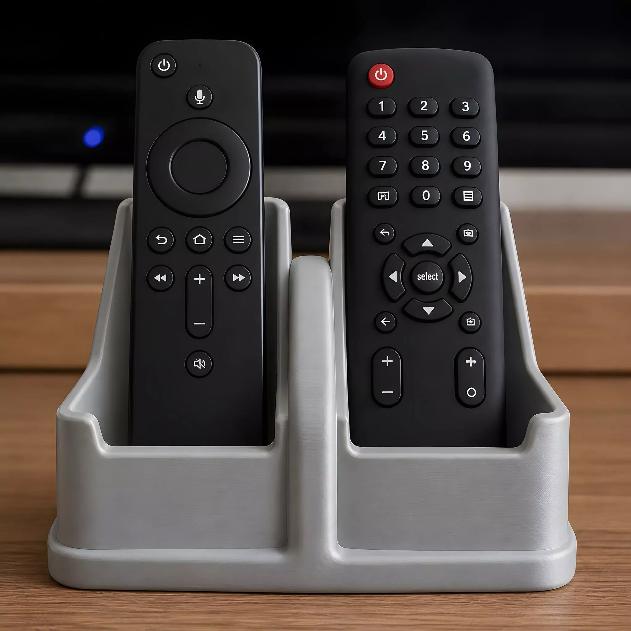 Double Remote Control Holder 3D Printable Model 3D print model