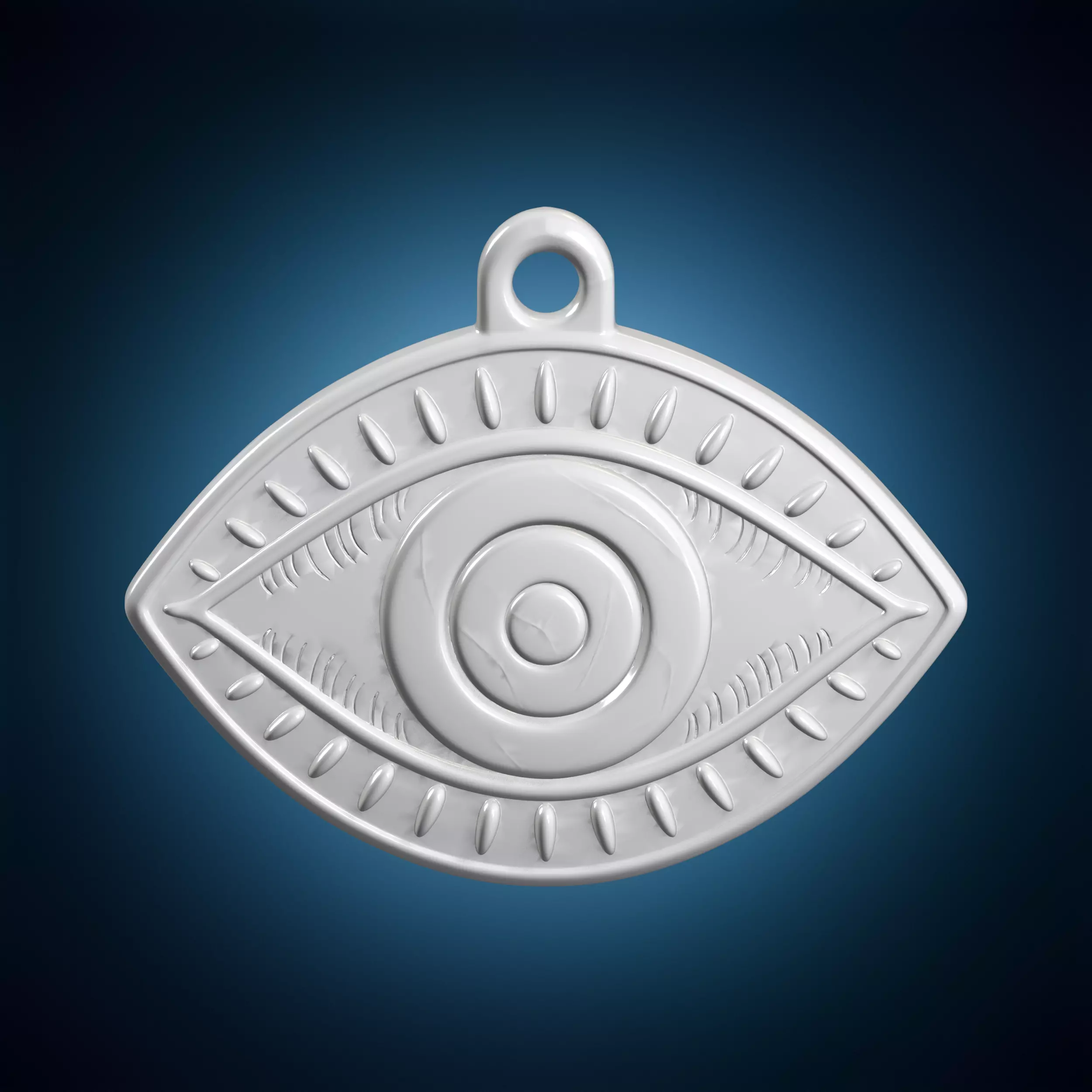 Protective Eye Pendant 3D Printable Model 3D print model