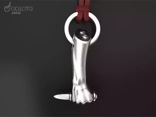 Knife-fist original pendant 3D print model