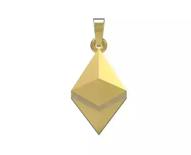 Ethereum Pendant 3D print model
