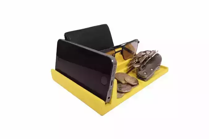 Bedside Utility Tray right-sided Enhanced 3D print model