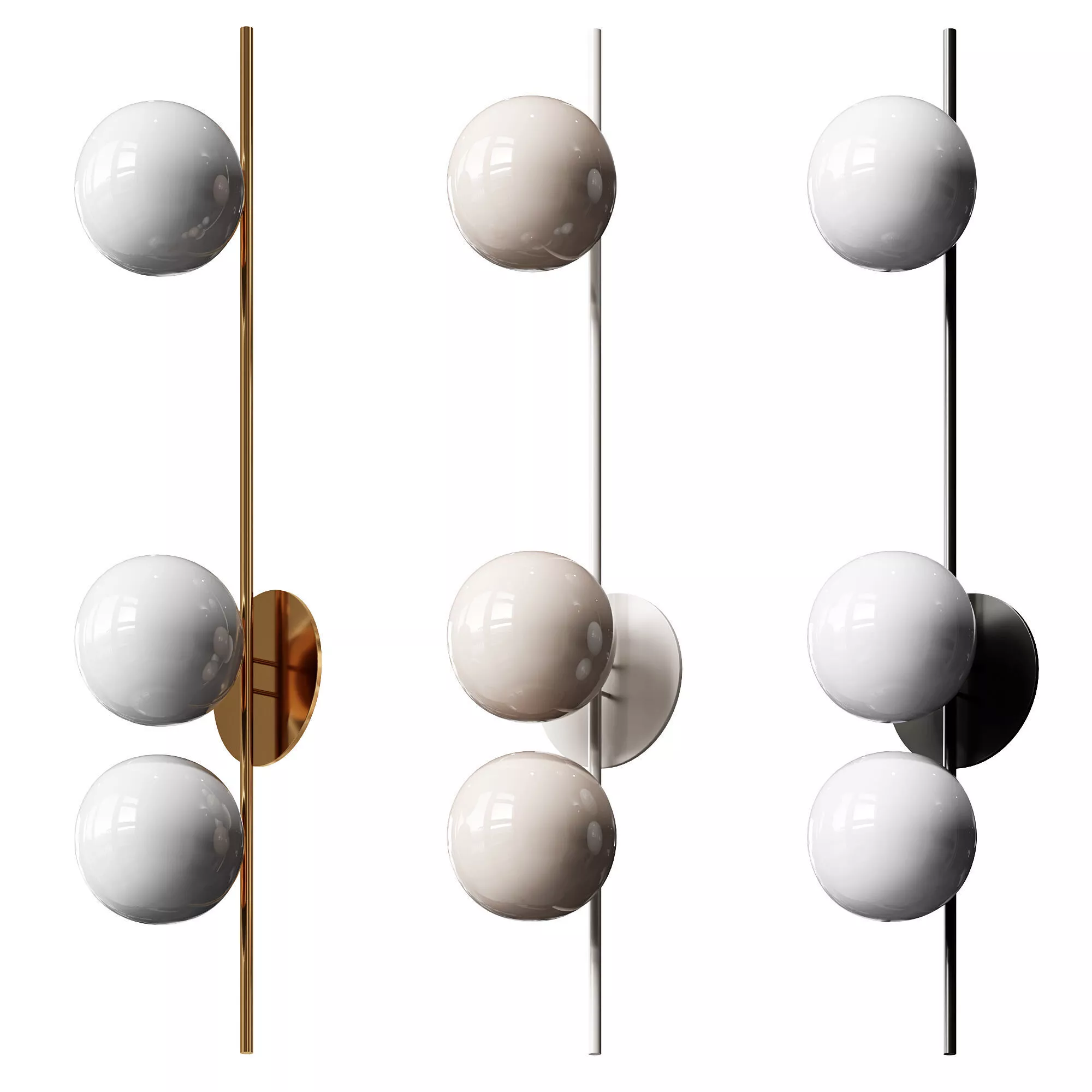 Atlanta Wall Lamp Low-poly 3D model