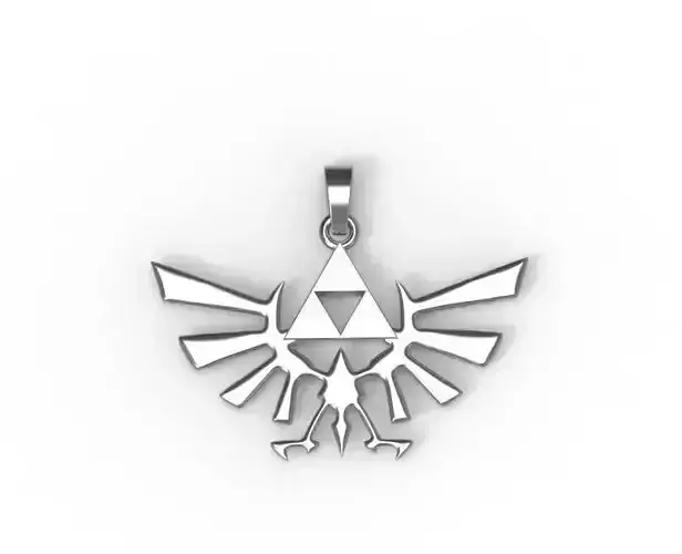 0555 The Legend of Zelda Pendant 3D print model
