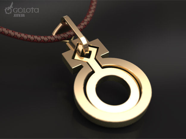 Mars In Venus original Pendant 3D print model