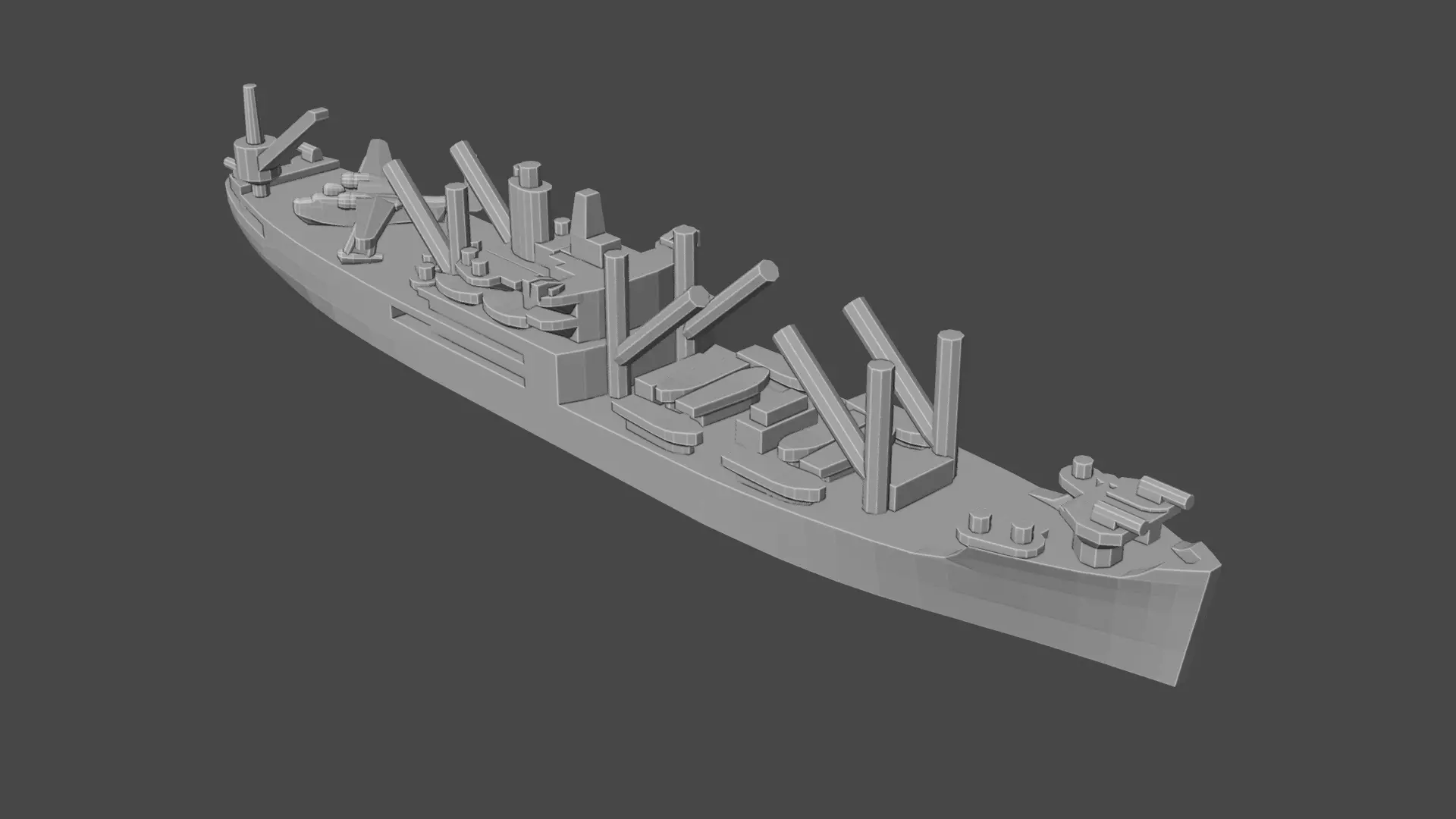 US Type C3 Seaplane Tender Ship 3D print model