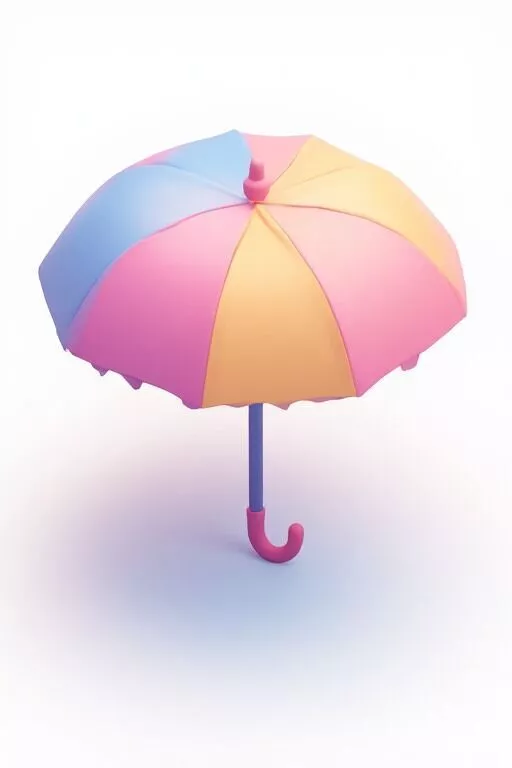 Summer Beach Umbrella 3D print model