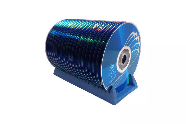 Upright CD Holder Standard 3D print model_0