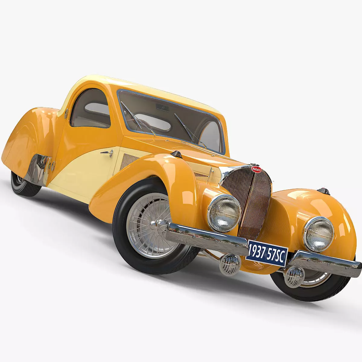 1937 Bugatti Type 57SC Atalante 3D model