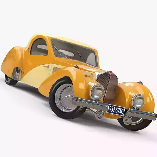1937 Bugatti Type 57SC Atalante 3D model | CGTrader