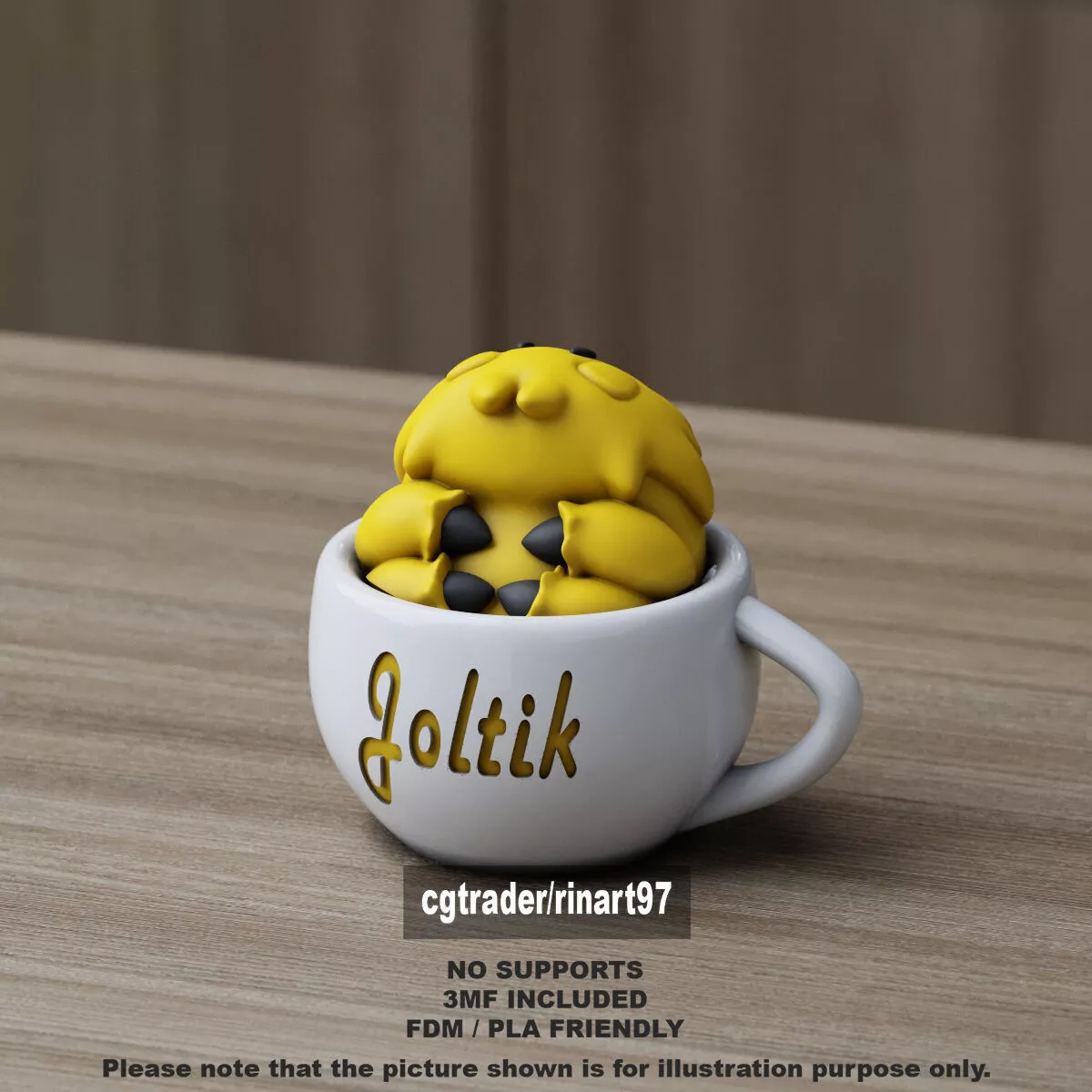 Joltik in the chill cup 3D print model