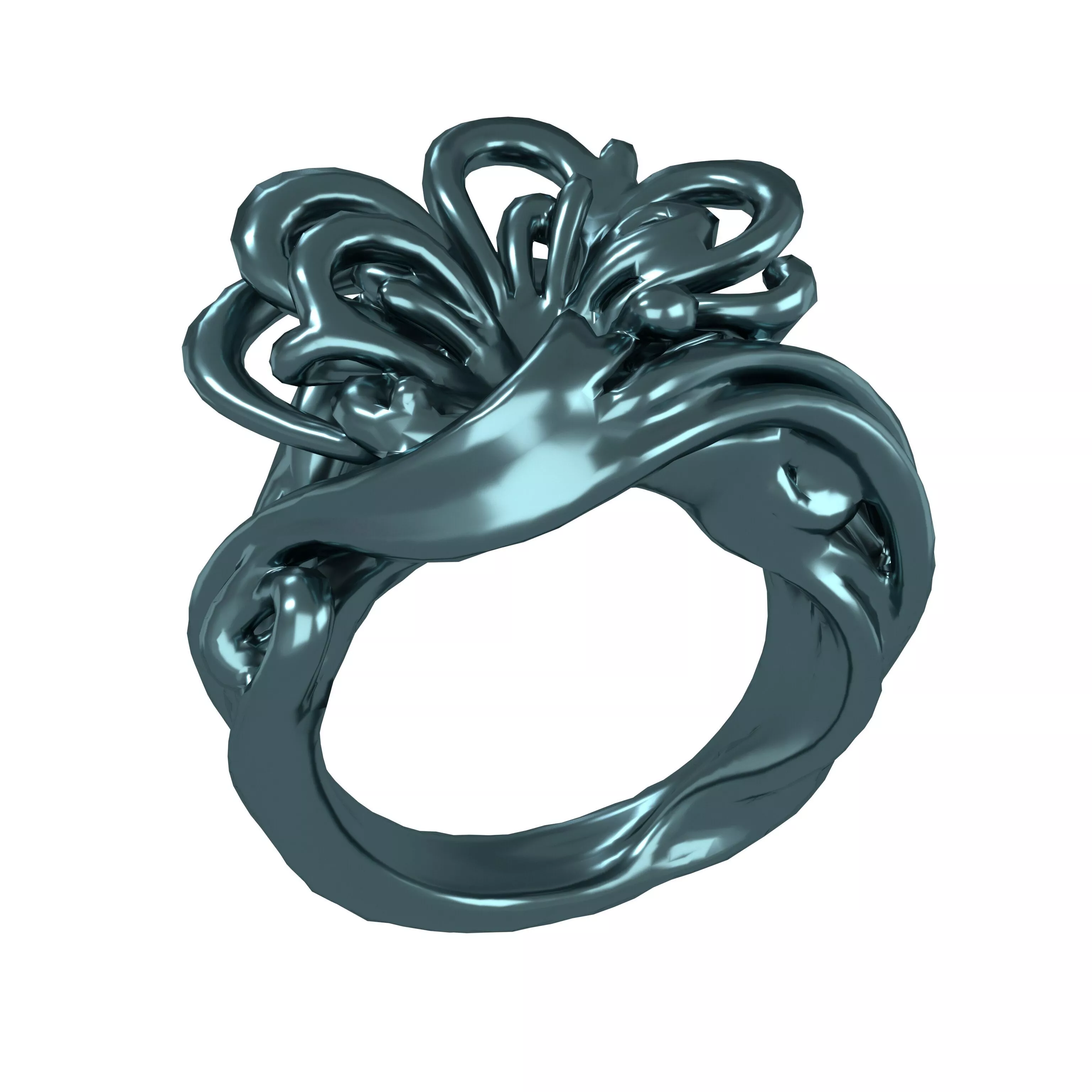 Abstract Shape Ring v2 004 Low-poly 3D model