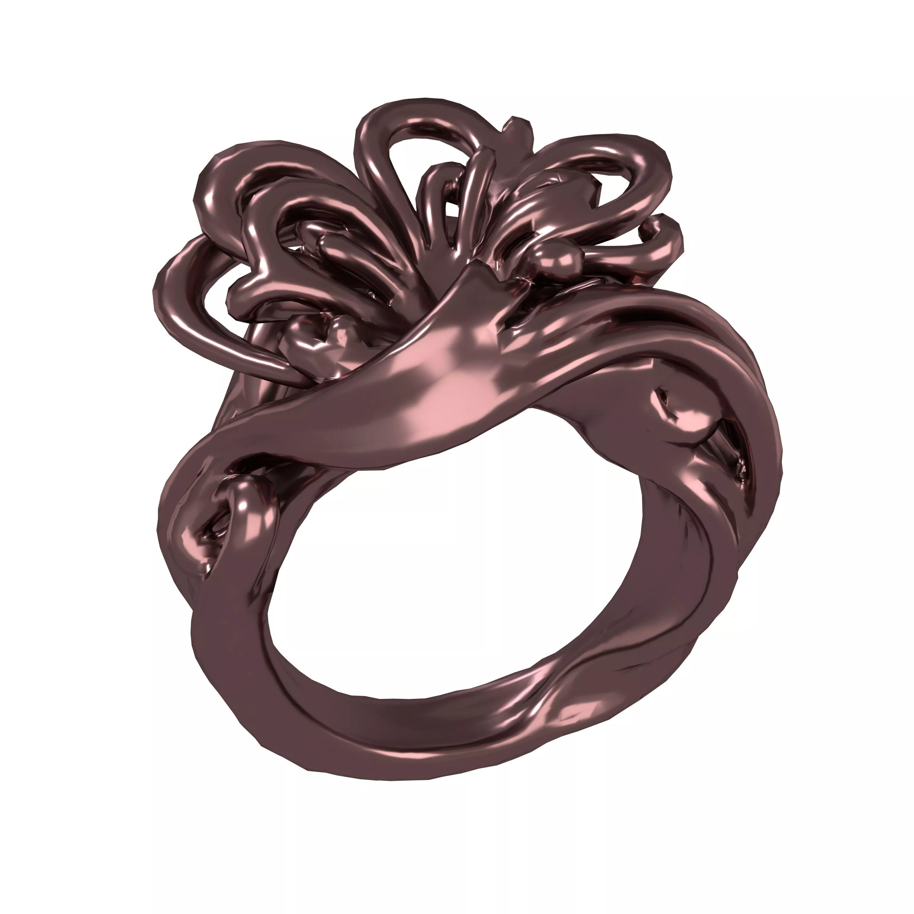 Abstract Shape Ring v2 005 Low-poly 3D model