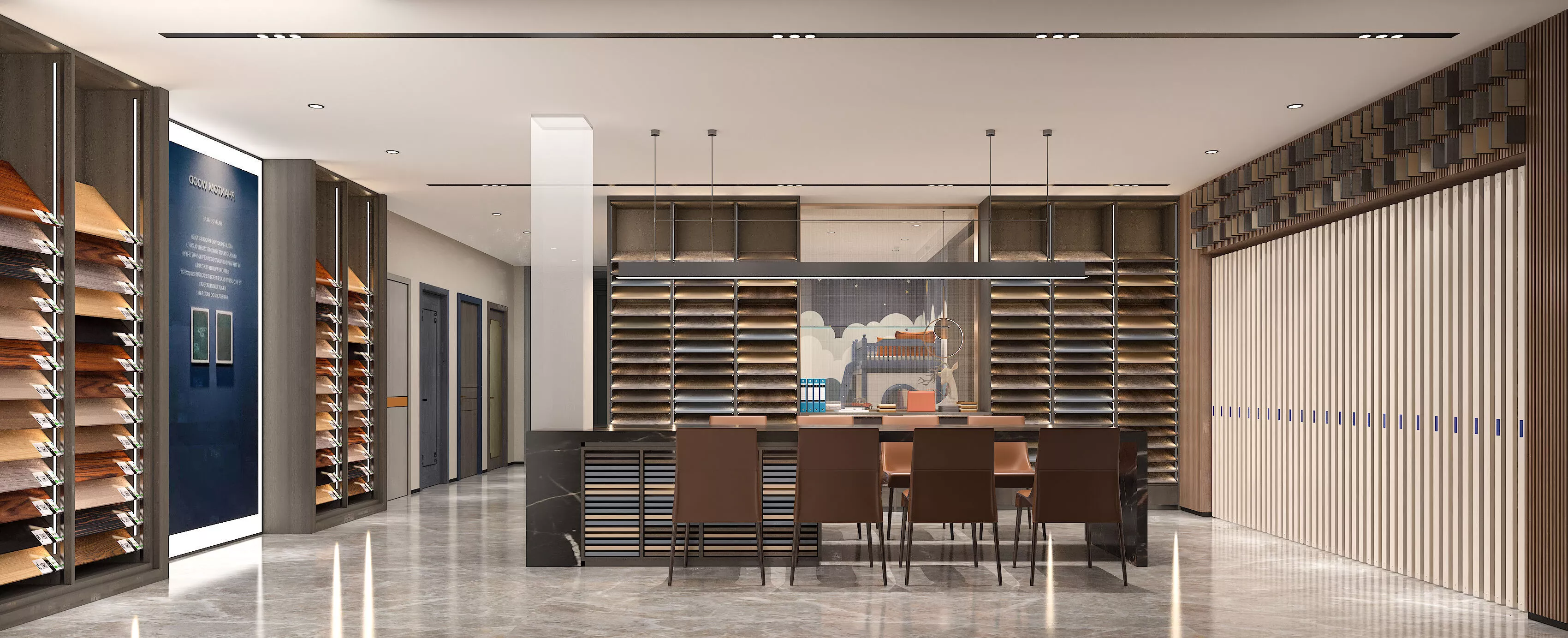 Furniture specialty store customized exhibition hall 3D model