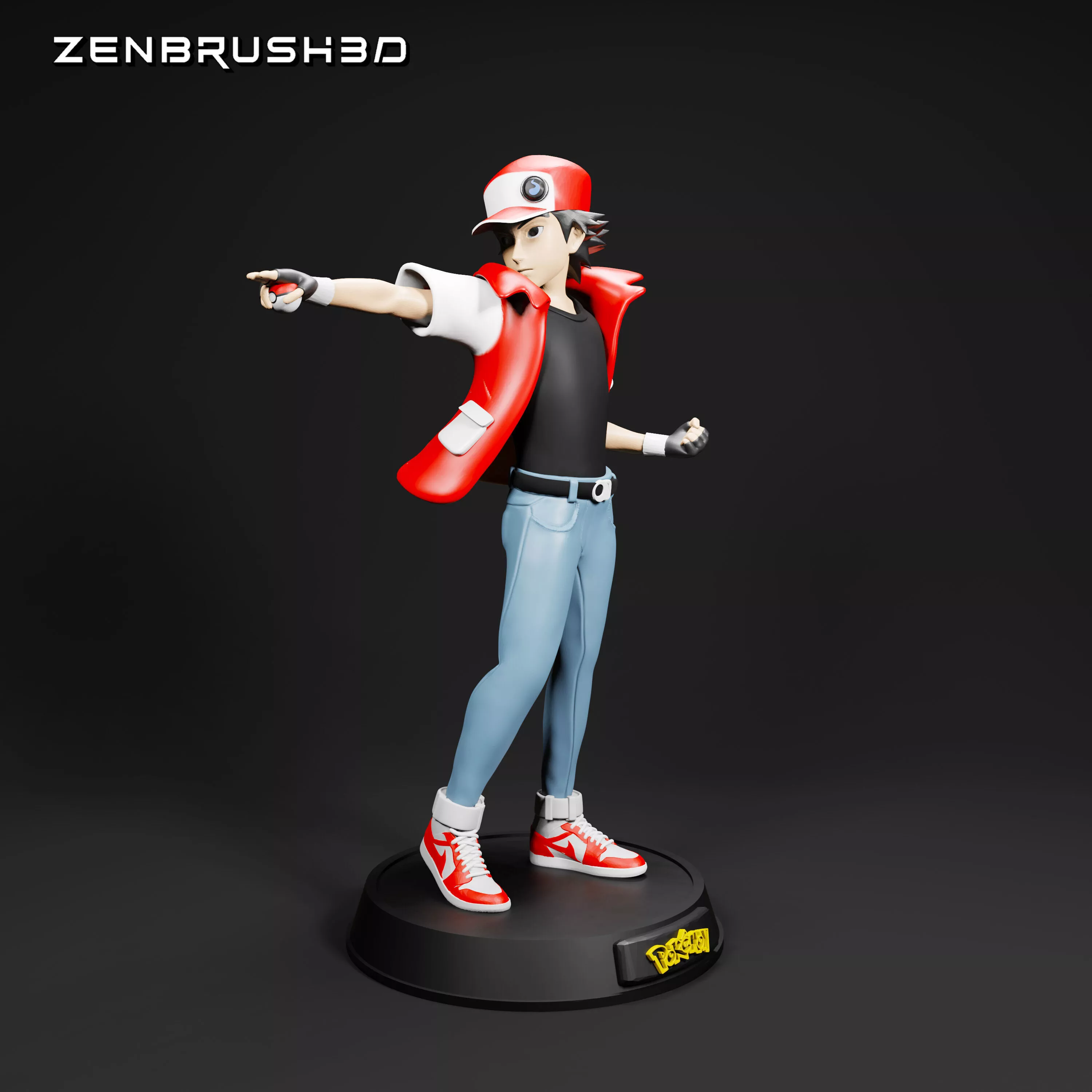 RED - POKEMON 3D PRINTING MODEL STL 3D print model