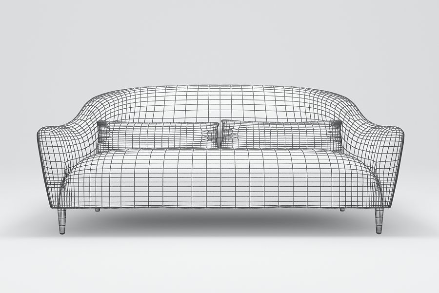 SOFA ID0004 Low-poly 3D model_2