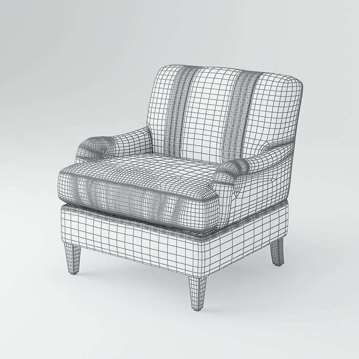 Armchair ID 0015 3D model_1