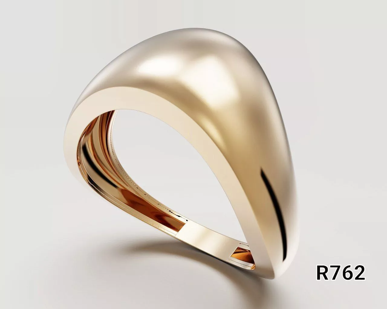 Modern minimalist ring 3D print model