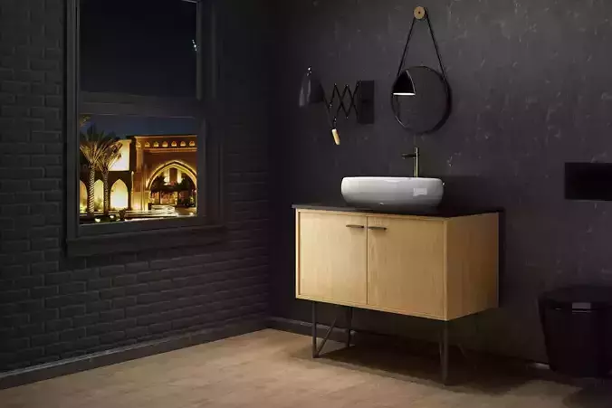 Luxury bathroom 0135 3D model