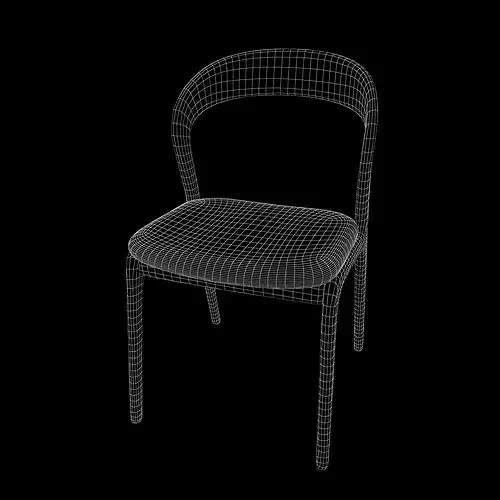 Minimalist Chair v3 002 Low-poly 3D model 6