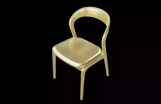 Minimalist Chair v3 004 Low-poly 3D model 3
