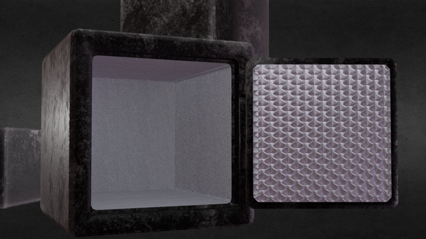 PBR Padlock Safes Low-poly 3D model_6