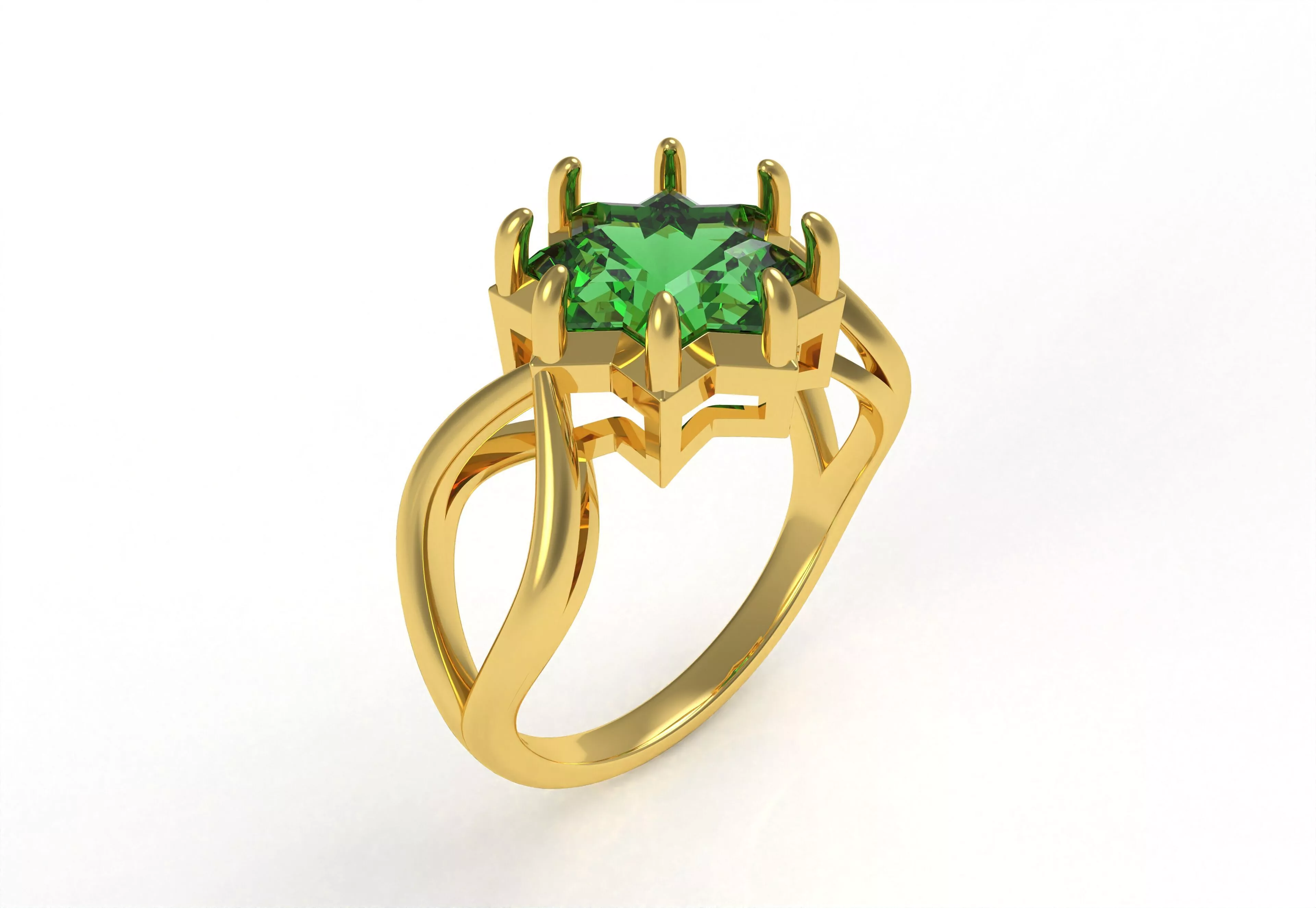 Star Fancy Ring 3D print model
