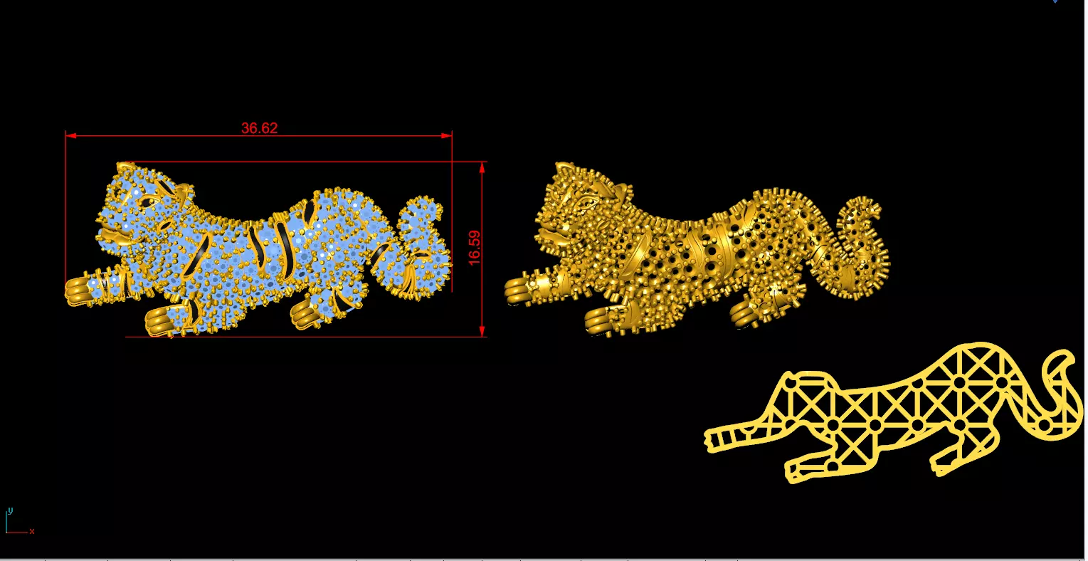 panther brotch Free 3D print model